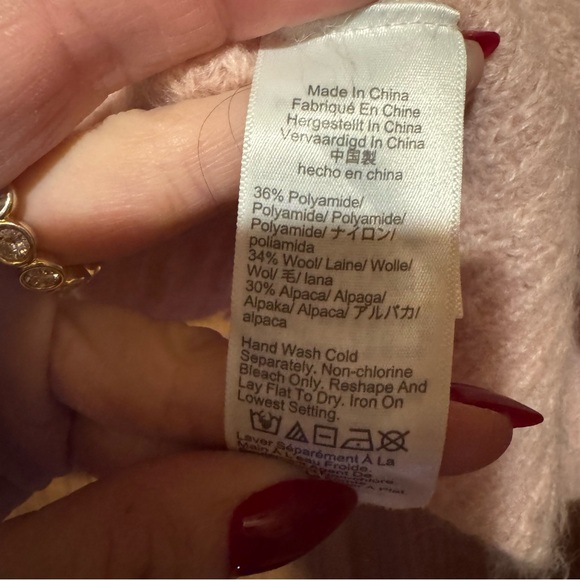 J. CREW Pink Wool/Alpaca Blend Sweater S - Picture 9 of 10
